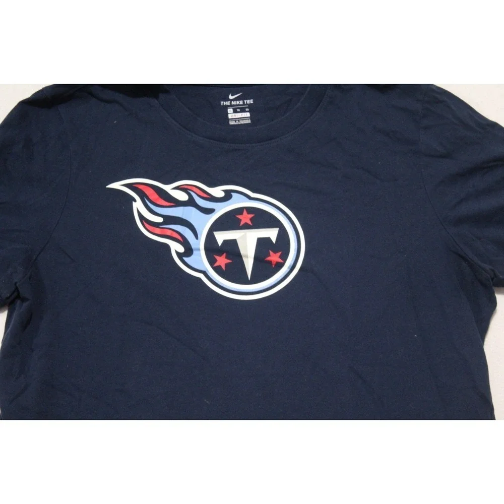 The Nike Tee Tennessee Titans Men Blue Shirt NFL Size XL